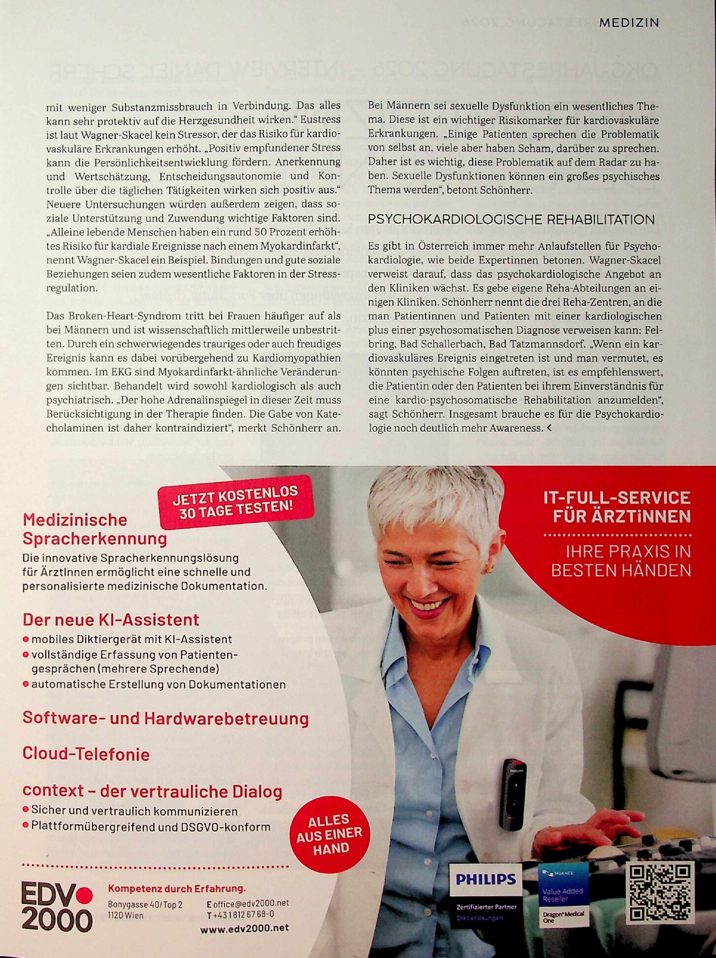 Vorschauseite 4: Psychokardiologie: Mehr Awareness nötig