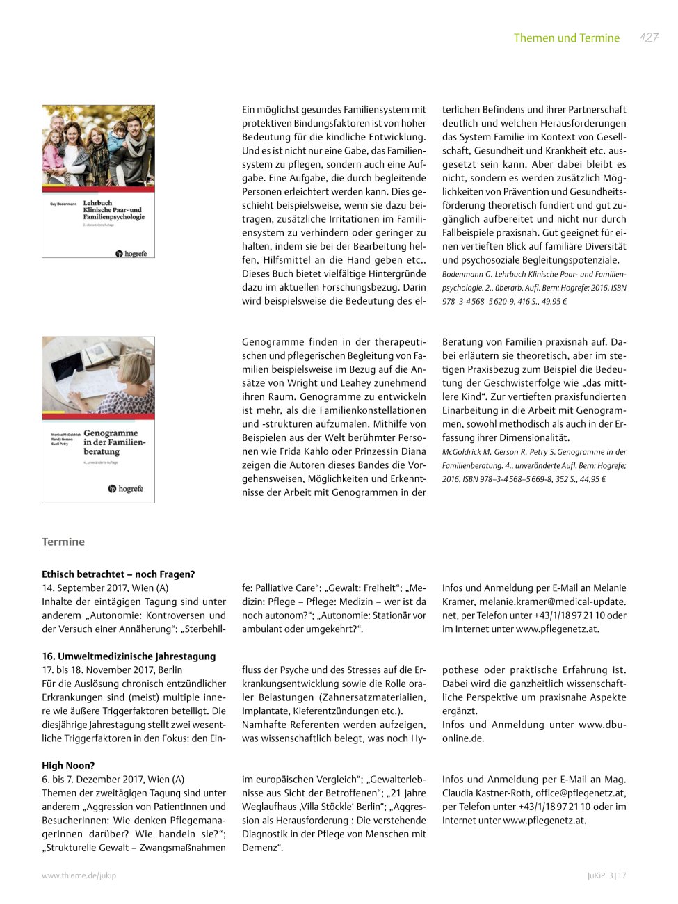 Vorschauseite 1: Buchtipp: G. Bodenmann: Lehrbuch Klinische Paarund Familienpsychologie