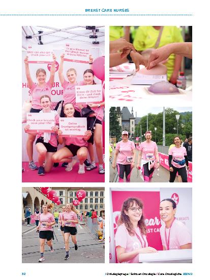 Vorschauseite 2: Gemeinsam für die Brustgesundheit: Dear Mamma und Breast Care Nurses Schweiz (BCN) am Schweizer Frauenlauf in Bern