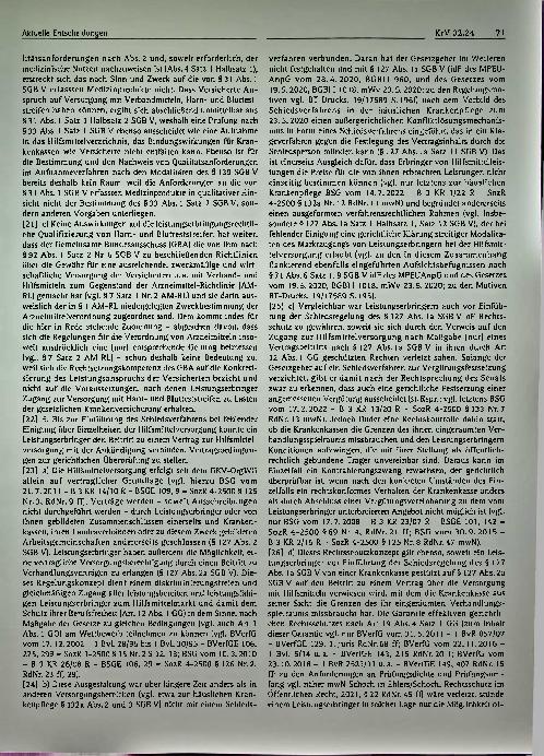 Vorschauseite 4: Aktuelle Entscheidungen im Krankenversicherungsrecht