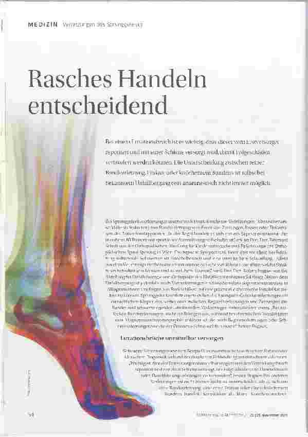 Vorschauseite 1: Rasches Handeln entscheidend.