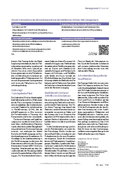 Vorschauseite 2: Notfallsimulation: Teamarbeit bringt Sicherheit
