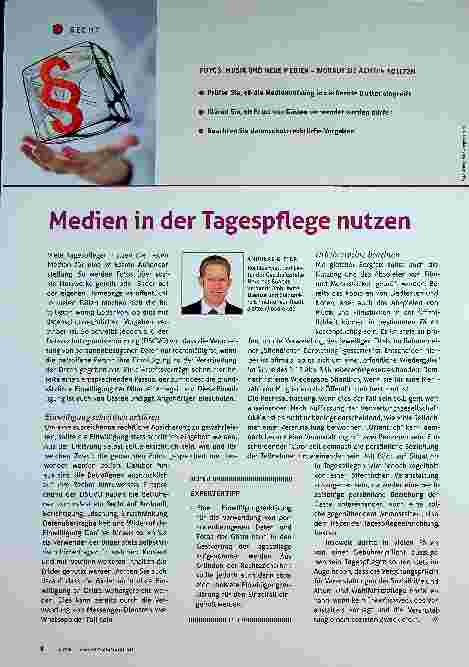 Vorschauseite 1: Medien in der Tagespflege nutzen