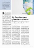 Vorschauseite 1: Die Angst vor dem gläsernen Patienten