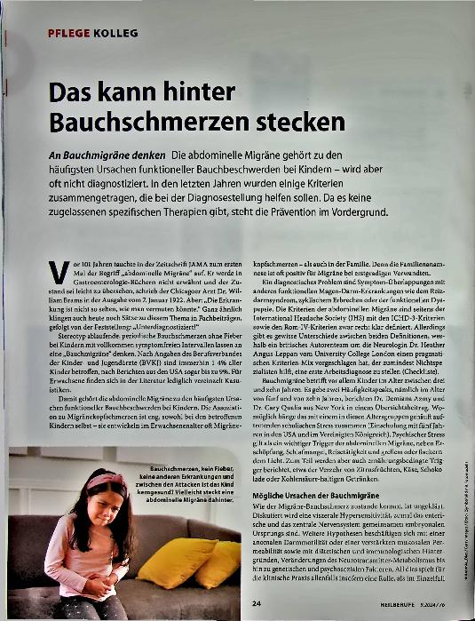 Vorschauseite 1: Das kann hinter Bauchschmerzen stecken.