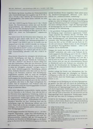 Vorschauseite 2: Kein „Machtwort" - eine Anmerkung zu BAG, Urt. v. 3. 4. 2025, 2 AZR 178/241