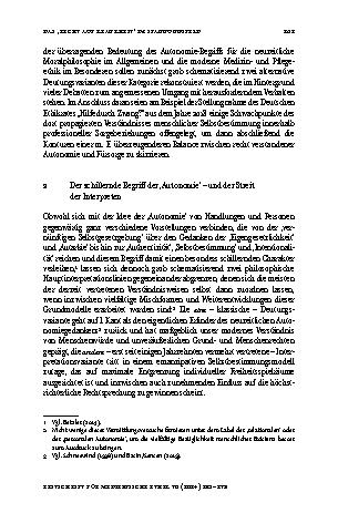 Vorschauseite 3: Das „Recht auf Krankheit“ im Spannungsfeld von Autonomie, Fürsorge und Zwang