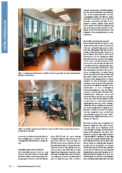 Vorschauseite 2: Gestaltung der ärztlichen Arbeitsplätze auf einer Intensivstation Vom Healing Environment zur effizienten PDMS-Nutzung im Stationsstützpunkt