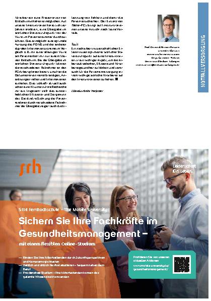 Vorschauseite 3: Gestaltung der ärztlichen Arbeitsplätze auf einer Intensivstation Vom Healing Environment zur effizienten PDMS-Nutzung im Stationsstützpunkt