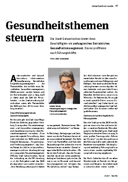 Vorschauseite 2: Gesundheitsthemen steuern