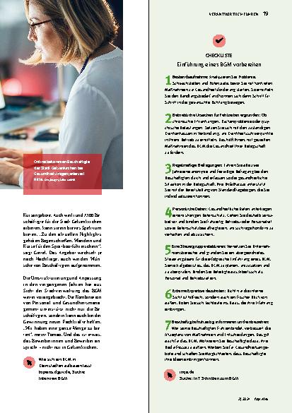 Vorschauseite 4: Gesundheitsthemen steuern