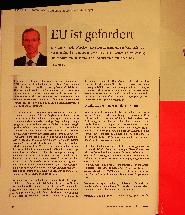 Vorschauseite 1: EU ist gefordert