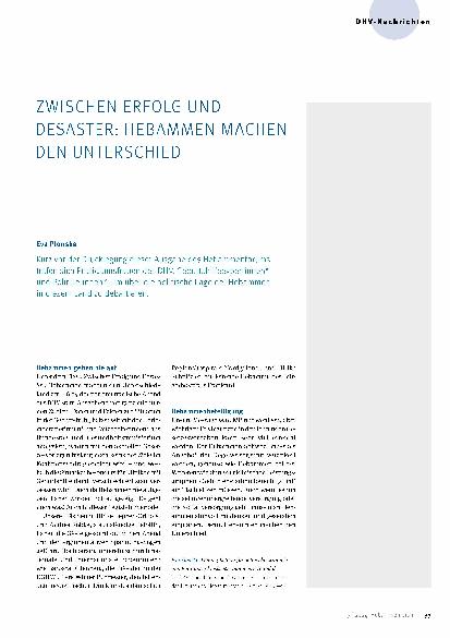 Vorschauseite 1: Zwischen Erfolg und Desaster: Hebammen machen den Unterschied