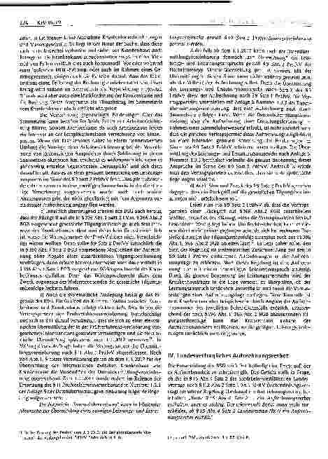 Vorschauseite 3: Die Aufrechnung nach § 9 PrüfvV a. F. - zugleich eine Anmerkung zuBSG, 30. 7. 2019, Bl KR31/18R