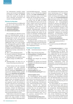 Vorschauseite 2: Neue Medizinprodukte-Betreiberverordnung Was Sifas jetzt wissen müssen