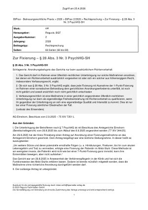 Vorschauseite 1: Zur Fixierung