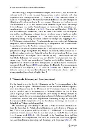 Vorschauseite 3: Medienkompetenz als Lehrinhalt an Volkshochschulen Veränderungen in Folge der Covid-19-Pandemie
