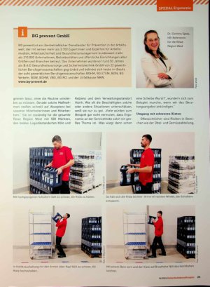 Vorschauseite 2: Ergonomie-Beratung bei der Rewe Group „Nur ein Scheibchen Wurst“