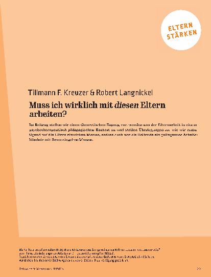 Vorschauseite 2: Muss ich wirklich mit diesen Eltern arbeiten?