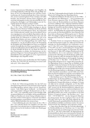 Vorschauseite 1: Zwangsvollstreckung aus Räumungsurteil bei Gesundheitsgefährdung