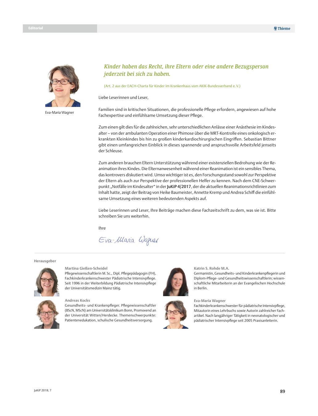 Vorschauseite 1: Editorial