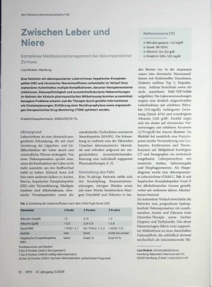 Vorschauseite 1: Zwischen Leber und Niere Komplexes Medikationsmanagement bei dekompensierter Zirrhose