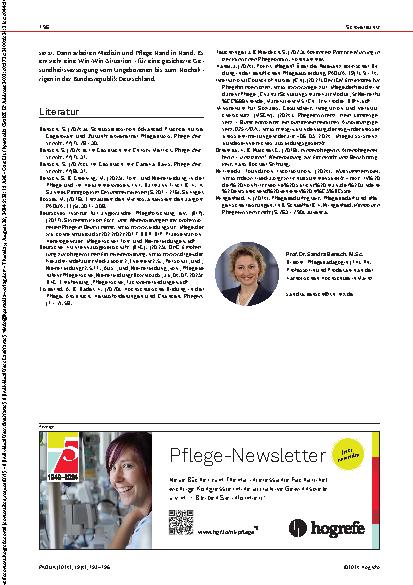 Vorschauseite 4: Pflegeweiterbildungen als Nullsummenspiel? Plädoyer für Bildungsentwicklung an Handlungsanlässen professioneller Pflege