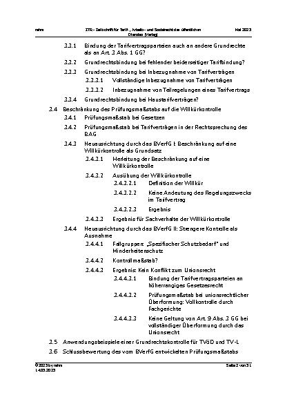 Vorschauseite 2: Der Beschluss des BVerfG vom 11. Dezember 2024 – Stärkung der Tarifautonomie oder mehr Fragen als Antworten?