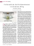 Vorschauseite 1: Problematik der Antibiotikaresistenzen im klinischen Alltag: Surveillance, Screening