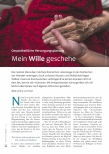 Vorschauseite 1: Gesundheitliche Versorgungsplanung Mein Wille geschehe