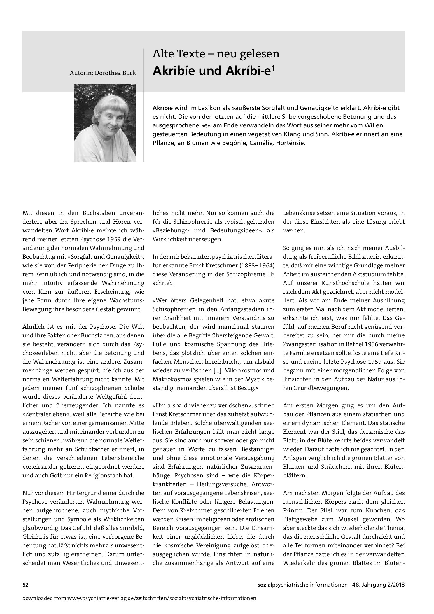 Vorschauseite 1: Akribíe und Akríbi-e