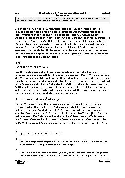 Vorschauseite 4: Normen und Vorschriften der Katholischen Kirche in den Jahren 2023 und 2024 mit arbeitsrechtlicher Relevanz