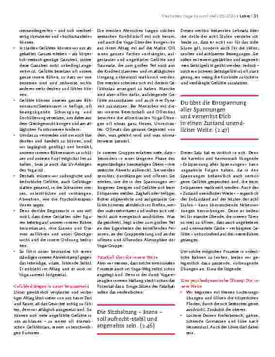 Vorschauseite 2: ZWISCHEN YOGA-WELT UND ALLTAGSWELT – TEIL XXI Wenn Nebenwirkungen auftreten …