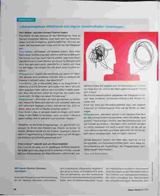 Vorschauseite 3: Zwischen den Stühlen: Wie Kommunikation den täglichen Spagat zwischen Klientenwohl und Angehörigenanspruch im ambulanten und stationären Pflegesetting ermöglichen kann.