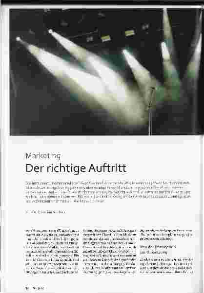 Vorschauseite 1: Der richtige Auftritt