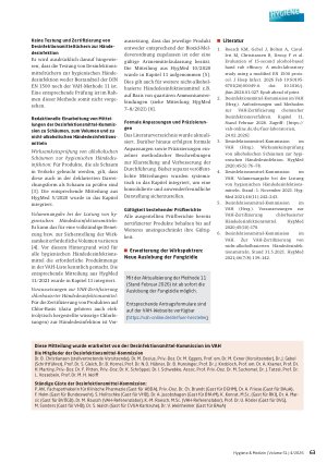 Vorschauseite 2: Überarbeitung der Testmethode und der Anforderungen des VAH an die Zertifizierung von Produkten zur hygienischen Händedesinfektion