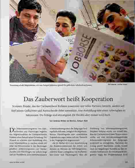 Vorschauseite 1: Das Zauberwort heißt Kooperation.