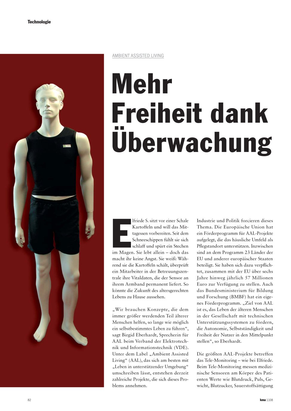 Vorschauseite 1: Mehr Freiheit dank Überwachung