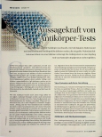 Vorschauseite 1: Aussagekraft von Antikörpertests