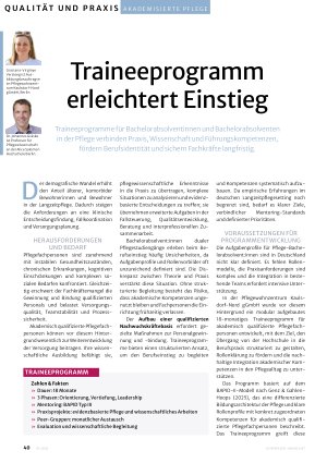 Vorschauseite 1: Traineeprogramm erleichtert Einstieg