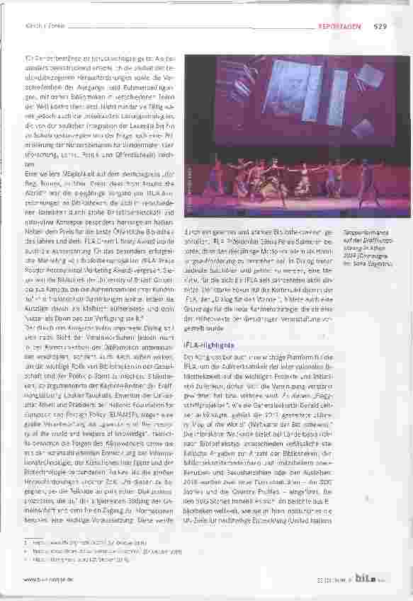 Vorschauseite 3: Dialog für den Wandel Bericht vom IFLA-Weltkongress 2019 in Athen