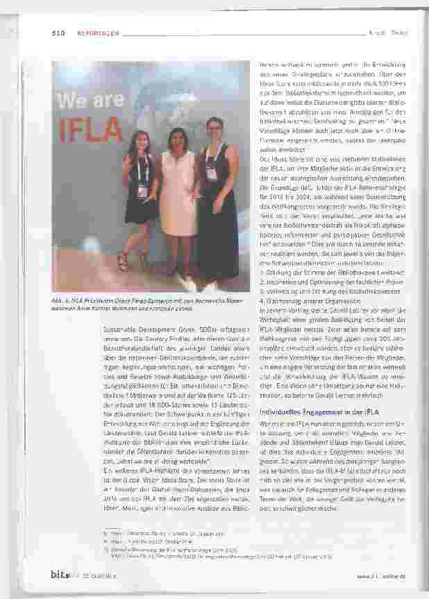 Vorschauseite 4: Dialog für den Wandel Bericht vom IFLA-Weltkongress 2019 in Athen