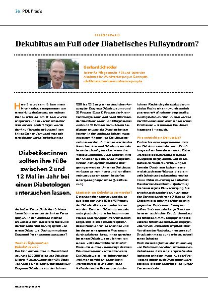 Vorschauseite 1: Dekubitus am Fuß oder Diabetisches Fußsyndrom?