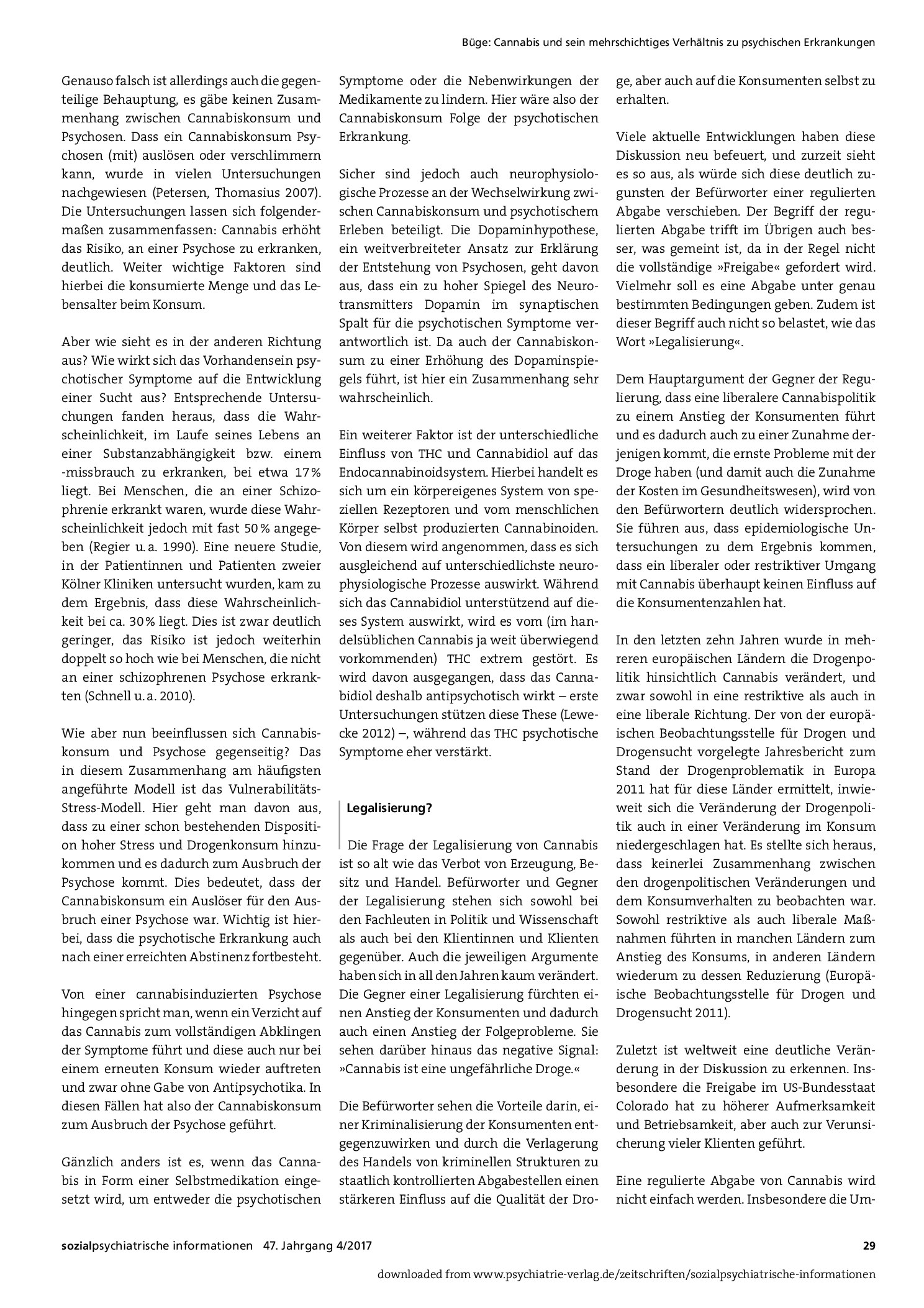 Vorschauseite 3: Cannabis und sein mehrschichtiges Verhältnis zu psychischen Erkrankungen