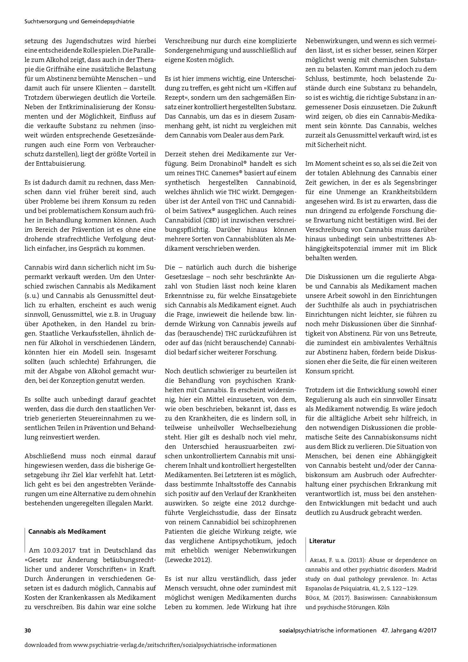 Vorschauseite 4: Cannabis und sein mehrschichtiges Verhältnis zu psychischen Erkrankungen
