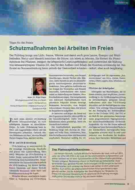 Vorschauseite 1: Sicherheitsmaßnahmen bei Arbeiten im Freien