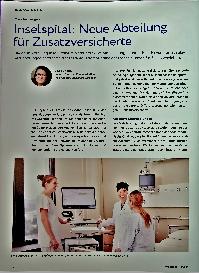 Vorschauseite 1: Inselspital: Neue Abteilung für Zusatzversicherte