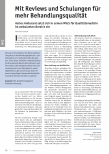 Vorschauseite 1: Mit Reviews und Schulungen für mehr Behandlungsqualität.