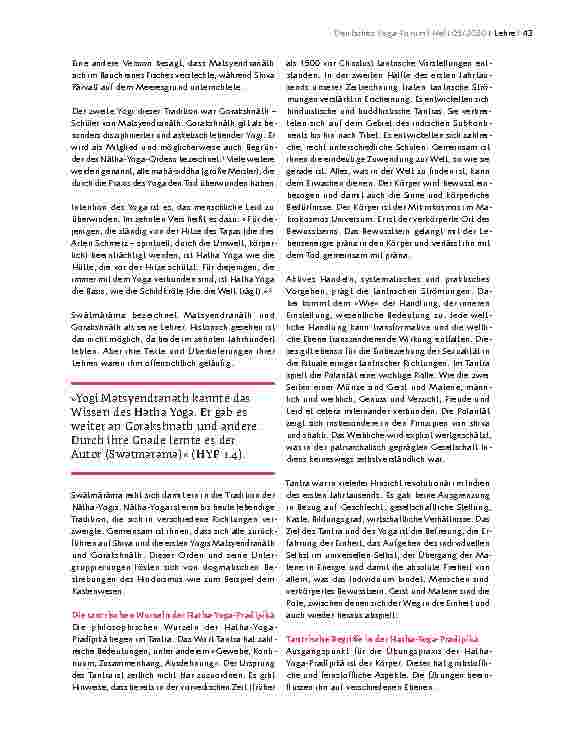 Vorschauseite 2: YOGA-PHILOSOPHIE Die Hatha-Yoga-Pradipika