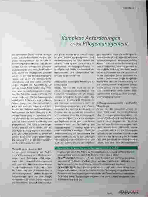 Vorschauseite 2: Häusliche Versorgung: An einem Strang ziehen